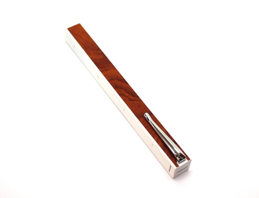 Penwak Swivel Case Pure White Cherry Wood