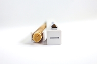 Penwak Swivel Case Pure White Miswak Open