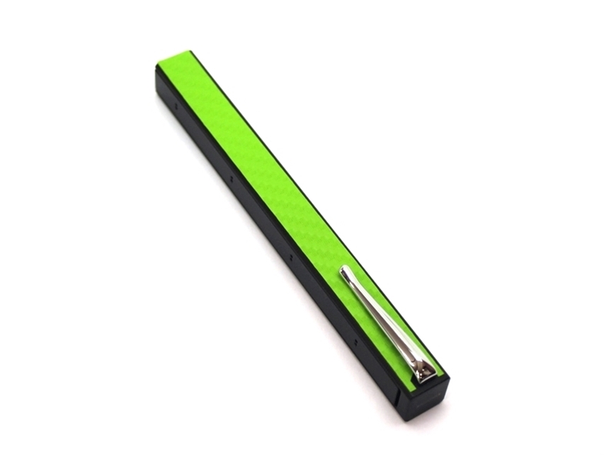 Penwak Swivel Case Glossy Grey Carbon Fibre Green