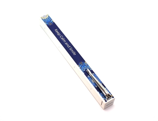 Penwak Miswak Kit White Keep Calm Blue